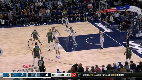 《NBA全场集锦》一人组织进攻！爱德华兹开场状态不俗 得分+做饼独造4分