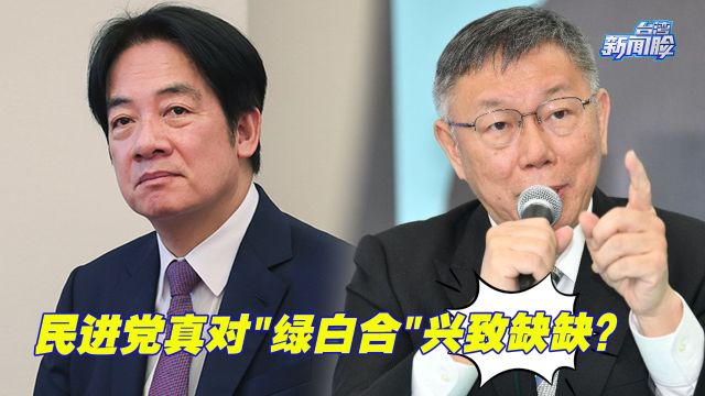 “无视”台湾民众党要求,民进党真对“绿白合”兴致缺缺?