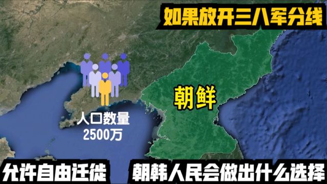 如果放开三八军分线,允许自由迁徙,朝韩人民会做出什么选择?