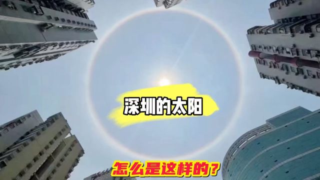 2024年4月10日中午,实拍深圳的太阳,怎么会这样的?第一次见