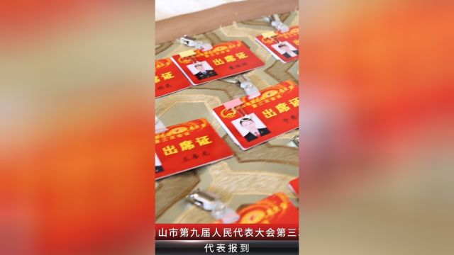 白山市九届人民代表大会三次会议 代表报到