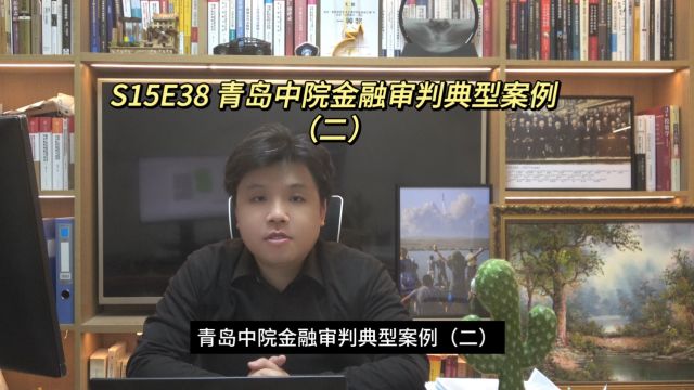 S15E38 青岛中院金融审判典型案例(二)