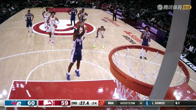 2023/24赛季NBA常规赛：76人 VS 老鹰 全场回放