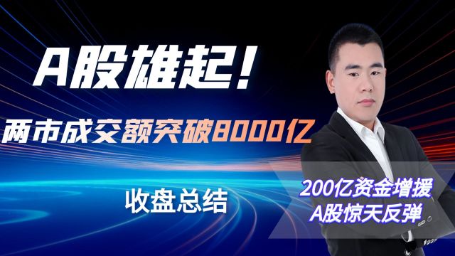 国家队出手!200亿资金火速救场!这次A股有望迎来反弹拐点吗?