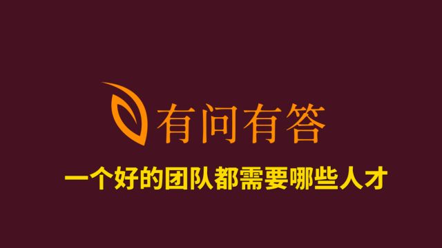 56一个好的团队都需要哪些人才