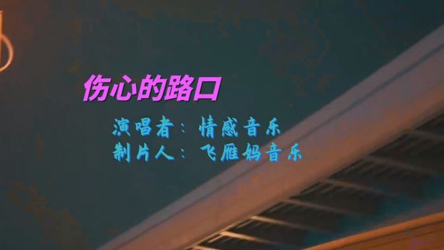 情感音乐《伤心的路口》走在曾经相遇的街头手中还留着你的温柔