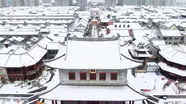 青岛市即墨区:瑞雪迎新年 古城美如画