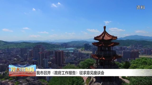 我市召开《政府工作报告》征求意见座谈会