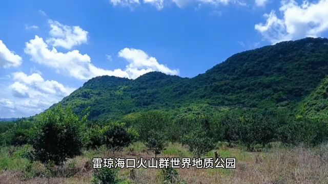 雷琼海口火山群世界地质公园,可观赏火山岭、熔岩、旧石器等景观