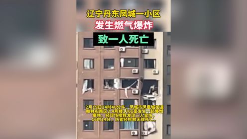 2月19日14时40分许，辽宁省凤城市凤凰城街道翰林府南区3-4号楼1301室发生一起爆燃事故，已造成1人死亡