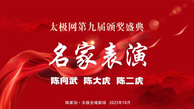 太极网第九届颁奖盛典名家表演之陈向武 陈大虎 陈二虎