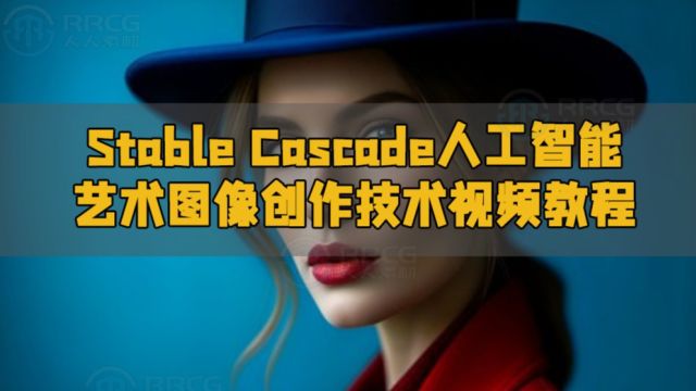 Stable Cascade人工智能艺术图像创作技术视频教程 RRCG