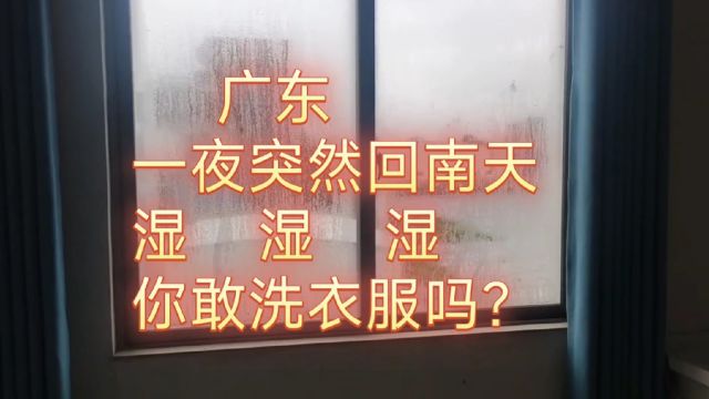 广东一夜暴湿,欢迎来到“广东湿”