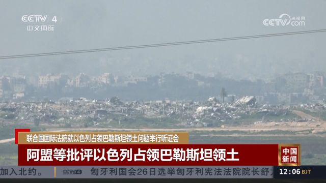 联合国国际法院就以色列占领巴勒斯坦领土问题举行听证会