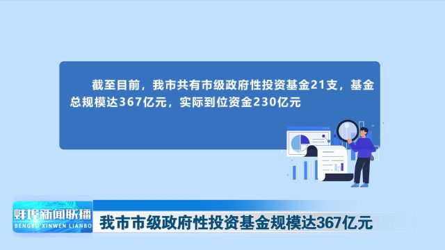 我市市级政府性投资基金规模达367亿元