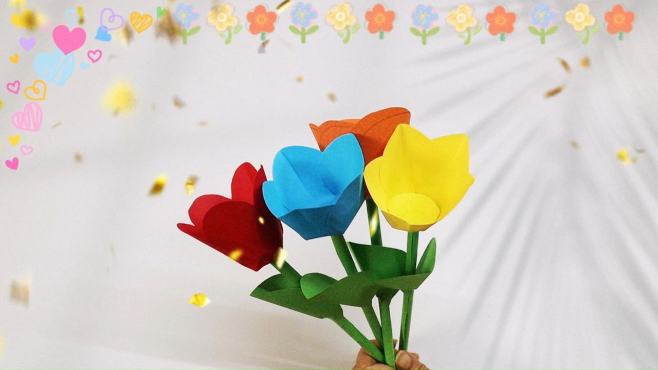 手工制作可爱花朵,步骤简单一学就会,超美丽快来一起动手吧