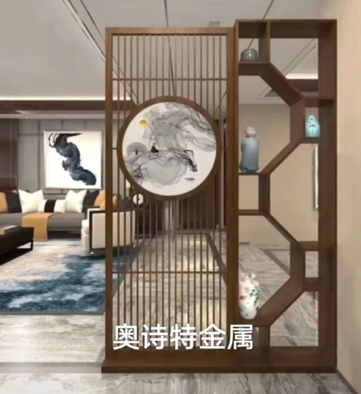 不锈钢装饰屏风 隔断,铜#铝板雕刻屏风,发光假山背景墙屏风,户外假山