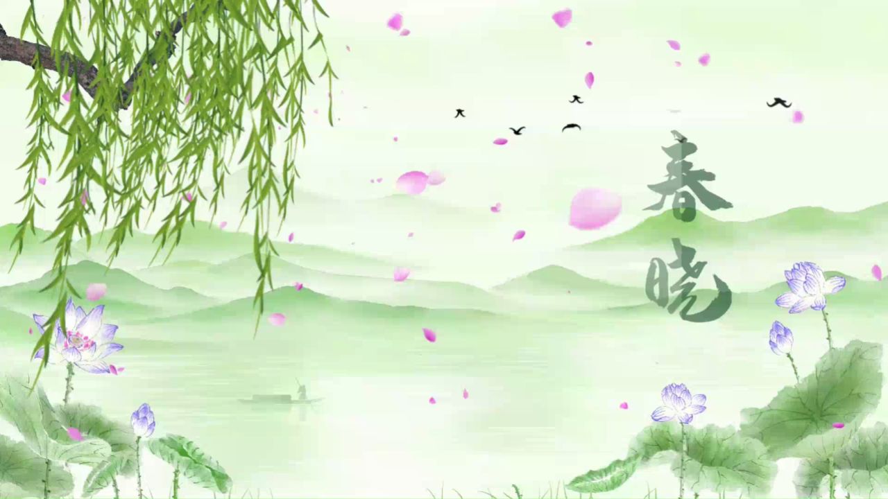 b777-春晓学生演出表演节目动态led大屏幕背景视频高清素材