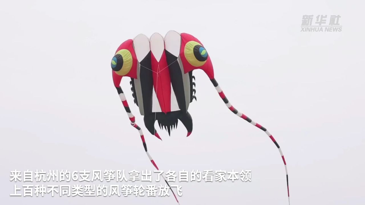 春天新玩法 浙江余杭上演"风筝嘉年华"