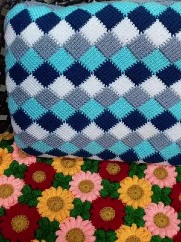 爱生活爱编织 #手工diy毛线编织 #毯子编织