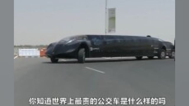 迪拜土豪打造超级公交车,时速可达250公里每小时,是什么样的?#土豪#超级公交