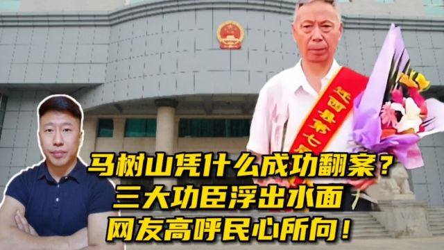 马树山凭什么成功翻案?三大功臣浮出水面,网友高呼民心所向!