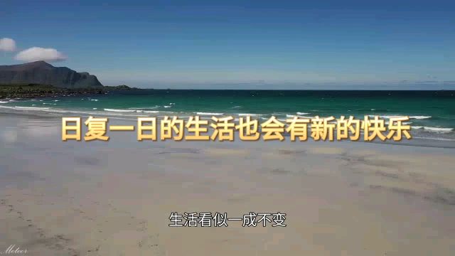 日复一日的生活也会有新的快乐