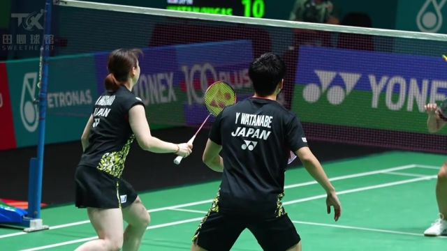 藏羽阁高清视频~近距离看东野有纱连环三暴击羽毛球 yonex 东野有纱