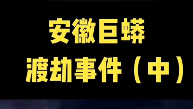 安徽巨蟒渡劫事件