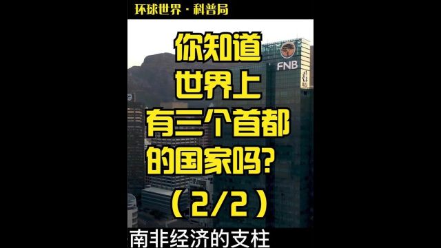 你知道世界上有三个首都的国家吗?到底在哪里呢? #地理 #科普 #地球 上