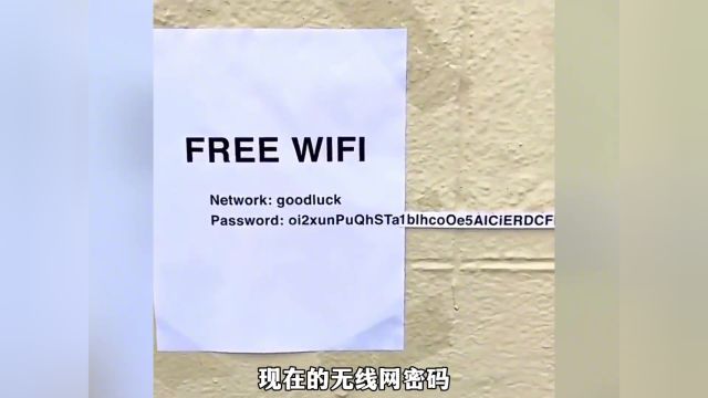 现在的WiFi 密码,主打的就是一个离谱的#离谱#wifi #搞笑