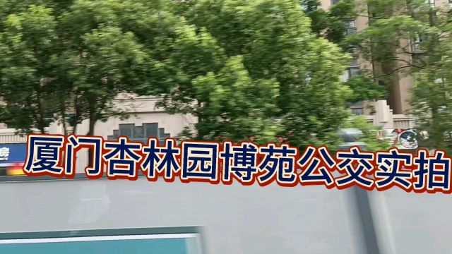 厦门杏林园博苑公交实拍