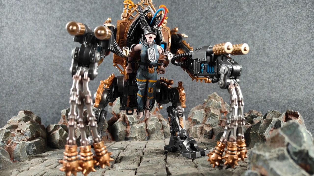 joytoy 1/18 战锤40k 修女会装备赎罪连枷的救赎机甲