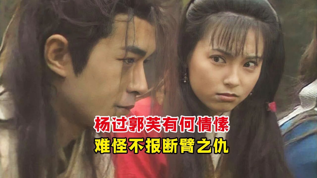 杨过被郭芙断臂,为何却不复仇?你看他对郭芙有着怎样的情愫