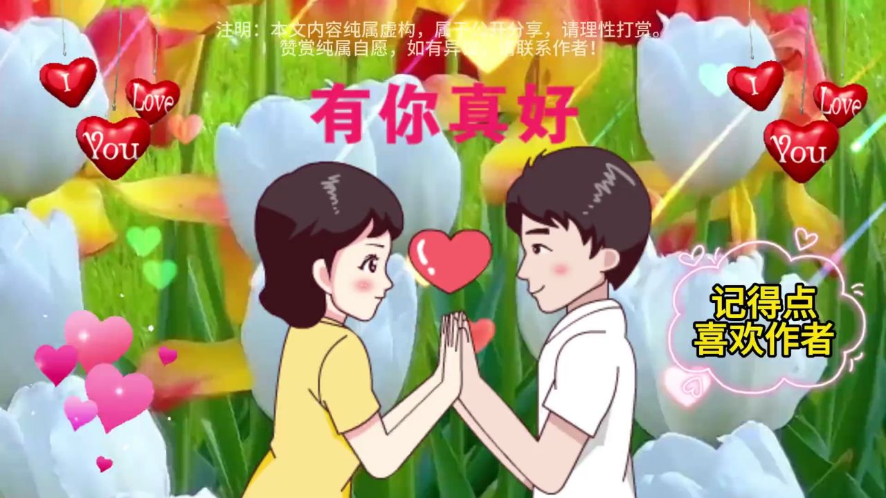 "一辈子,两颗心,三个字."(我爱你)