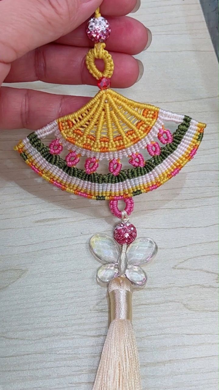 五月和弦桃花扇编绳教程1