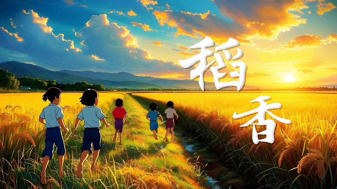 《稻香》歌曲mv舞台表演led背景视频