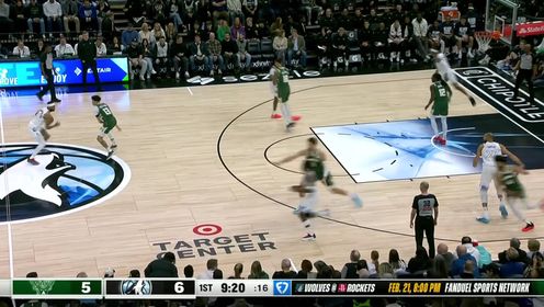《NBA全场集锦》亚历山大沃克炮弹传球直塞篮下 戈贝尔吃饼轻松写意