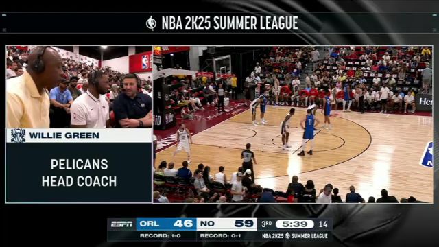 NBA夏季联赛：魔术vs鹈鹕第3节英文原声回放