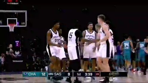 《NBA全场集锦》黄蜂vs马刺第1节中文解说回放