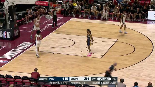 NBA夏季联赛：鹈鹕vs掘金第2节中文解说回放