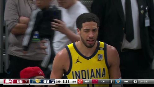 《NBA全场集锦》脚踩风火轮直冲篮下 哈利伯顿得分如探囊取物轻松无比