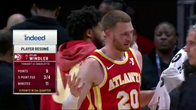 NBA常规赛：黄蜂vs老鹰第2节英文原声回放