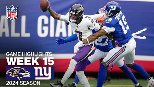 NFL赛事_24/25赛季NFL常规赛第十五周:乌鸦35-14巨人_NFL精华|乌鸦vs巨人拉马尔传球+路面双向打击豪取5达阵_高清1080P ...
