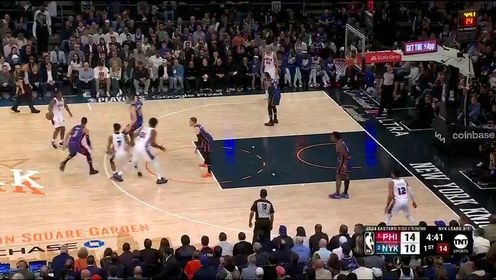 《NBA全场集锦》【回放】NBA季后赛：76人vs尼克斯第1节英文原声回放