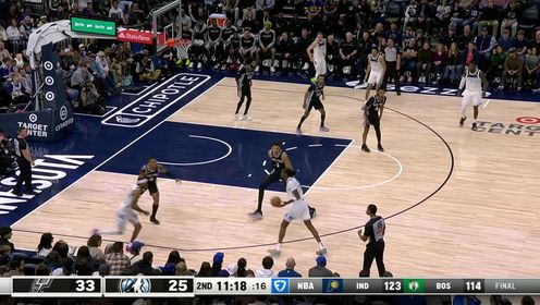 《NBA全场集锦》亚历山大沃克假突真传声东击西 米诺特接球起飞肆虐篮筐