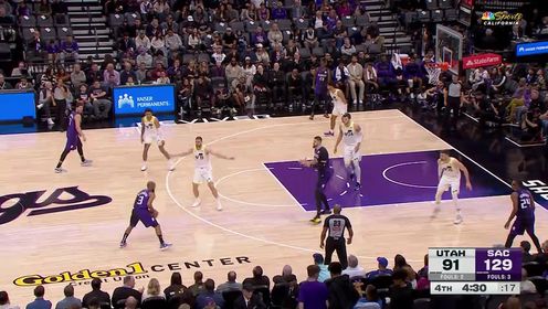 《NBA全场集锦》NBA常规赛：爵士vs国王英文原声全场回放