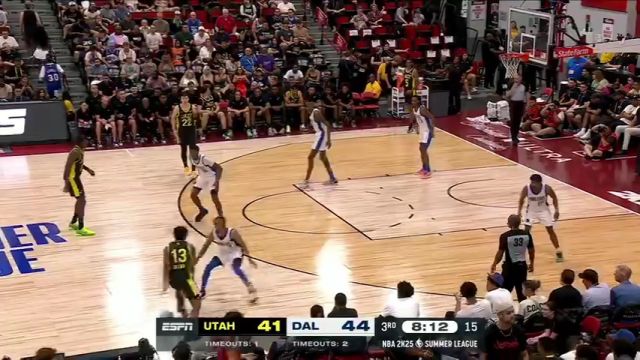  NBA夏季联赛：爵士vs独行侠第3节中文解说回放