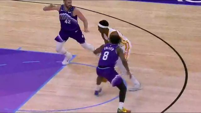 一点毛病没有！科利尔切球奥孔古干净利落爵士挑战成功