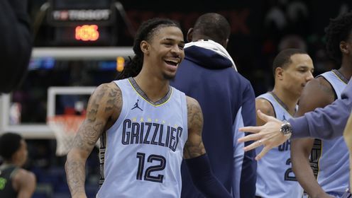《NBA全场集锦》灰熊vs鹈鹕五佳球 胖虎突破上演大力劈扣 莫兰特闪展腾挪折叠扣篮终结